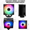 Thermalrlght Assassin Spirit 120 Vision ARGB Black CPU Air Cooler,