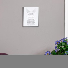 Dicksons I Thought of You Today Angel Wing White 10 x 8 MDF Decorative Wall Sign Plaque