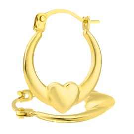 Citerna Women Gold Hoop Earrings of Length 1.5cm UER129Y