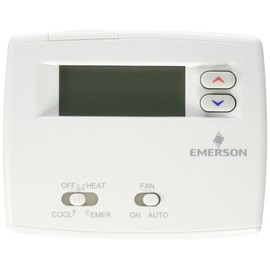 Emerson 1F89-0211 2" Heat Pump Non-Programmable Thermostat, Blue