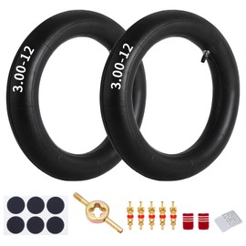 Trkimal 80/100-12 Dirt Bike Inner Tubes with TR4 Straight Valve, Replacement Standard Motorcycle Inner Tube 2.75/3.00-12 Heavy Duty Compatible with CRF70F/XR70 TTR 90