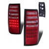 SPPC Red/Clear LED Tail Lights Assembly Set for Toyota Land
