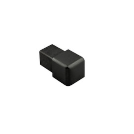 Square Tile Profile Stainless Steel V2A L 250 cm H10 Brushed Black Anthracite 10 mm Outer Corner Brushed