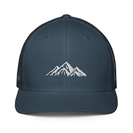 MTN TOOL Mountains Embroidered Closed-Back Trucker Cap