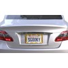 Sgooky 3D Curly Wave Pattern License Plate Holder Chrome License