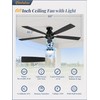 Fanbulous 60 inch Ceiling Fans with Lights, Smart Flush Mount