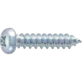TRUSCO Pan Head Tapping Screw Trivalent White M5 x Pack of 46 3-Pack, b7070520