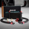 10 Row 10AN Universal Aluminum Engine Transmition Oil Cooler Kit