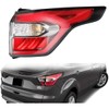 Dasbecan Right Passenger Side Tail Light Assembly with Bulb Compatible with Ford Escape Kuga 2017 2018 2019 Brake Rear Lamp
