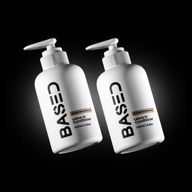 Based Bodyworks Leave-in Conditioner | Instant Hydration & Anti-Frizz | Simple, Natural, Effective.:_Two Pack