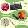 80-Piece Stainless Steel Fruit Carving Tools Set - Professional Watermelon