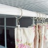 Silver Curtain Pole Rings 40mm Strong Metal Curtain Hanging Rings
