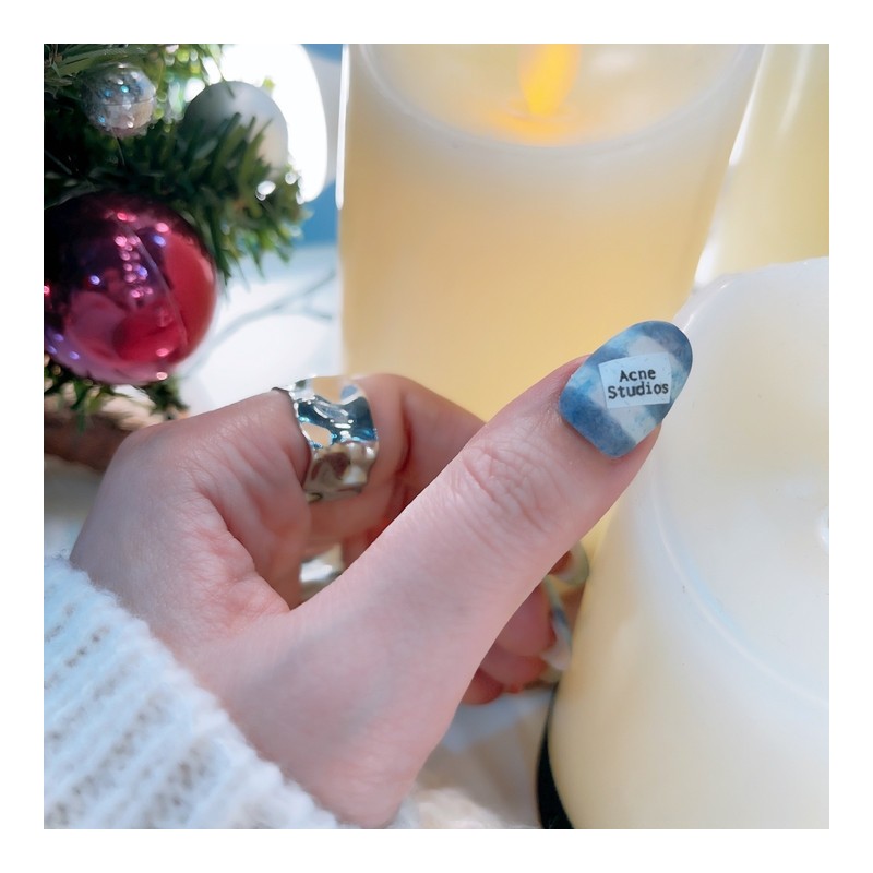 Cozy Acne sᴛ.Handmade Nail Tips - Petite Oval / 포근한