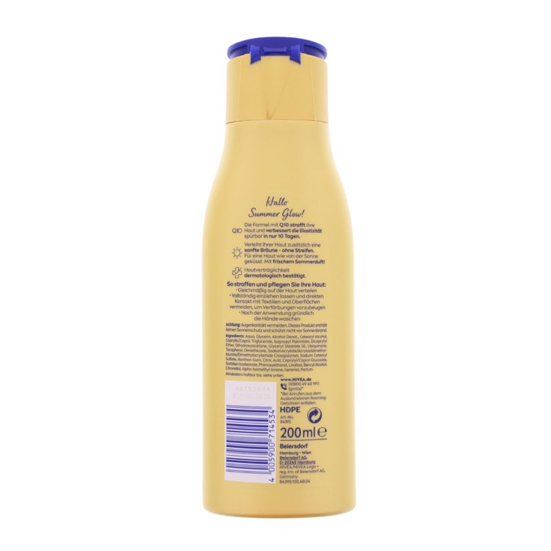 3 x NIVEA Body Lotion Straffend+Bräunend Q10 Pflege jeweils 200ml