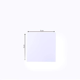 Vaessen Creative Small Square Florence Blank Craft Cards, White, Set of 25, Matching Envelopes Available