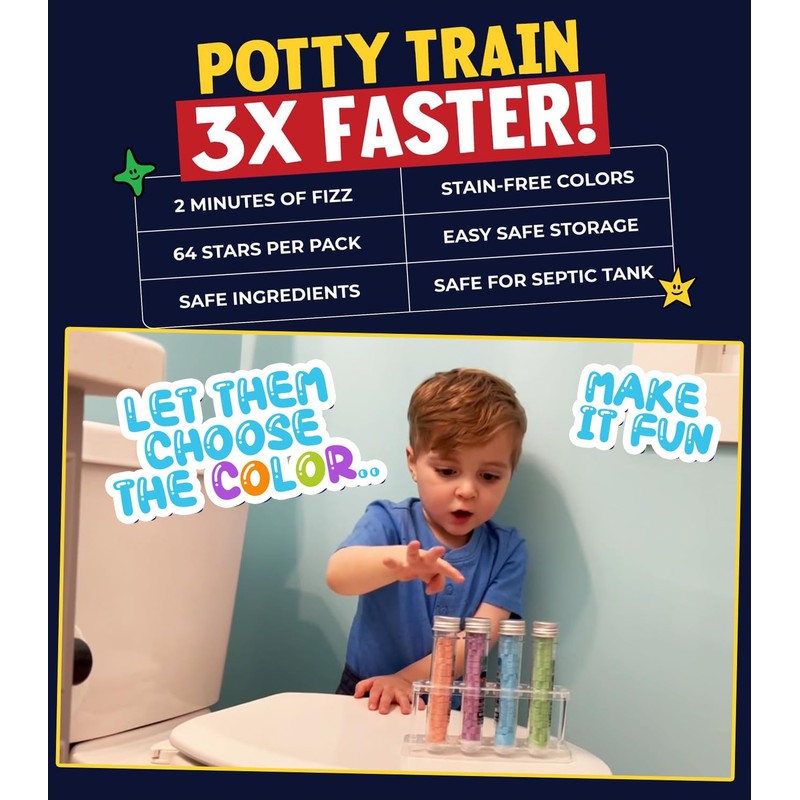 FIZZY STARS Potty Training - New Bubbling Coloring Changing Targets