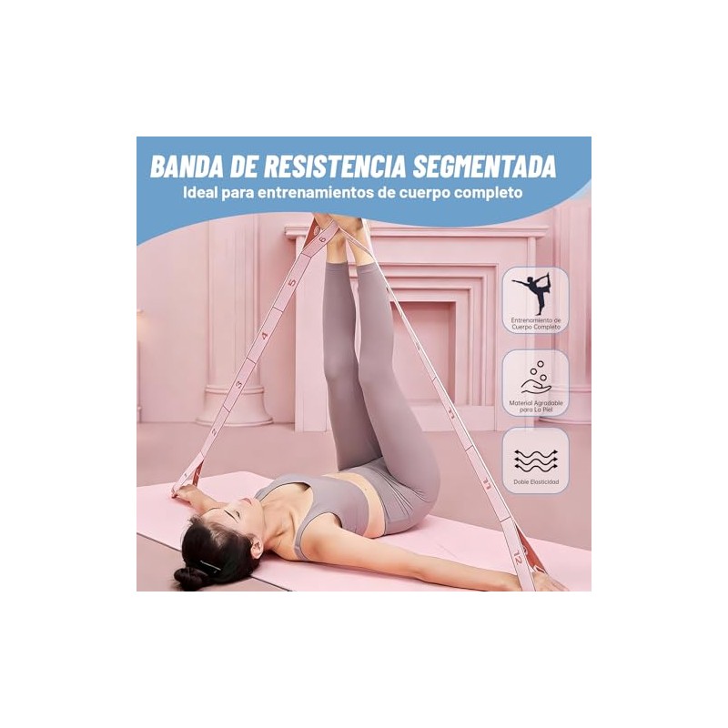 2PCS Bandas de Resistencia para Ejercicios, Ligas de Resistencia, con
