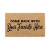 WoodByStu Door Mat, Housewarming, Custom Doormat Come Back with Your