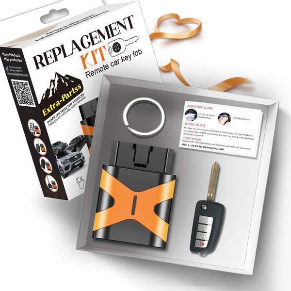 Extra-Partss Simple OBD Key and Remote Car Key Fob Replacement