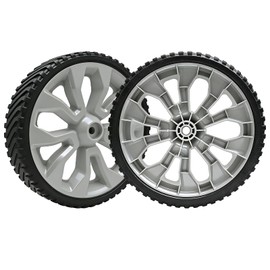 Sutmorly 7 inch Front Wheel Assembly for Most Walk-Behind Mowers, 7" Lawn Mower Plastic Wheels Replaces for Troy-Bilt MTD 634-05272, 2 Pack