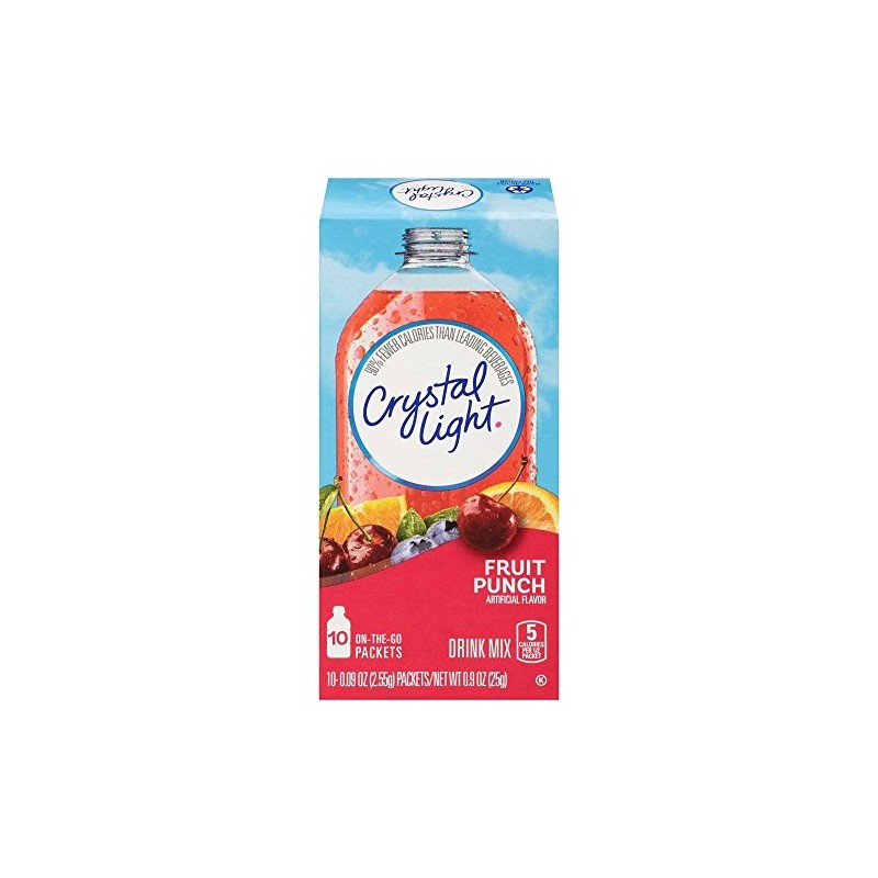 Crystal Light Fruit Punch Drink Mix, 0.9 Ounce (Pack of