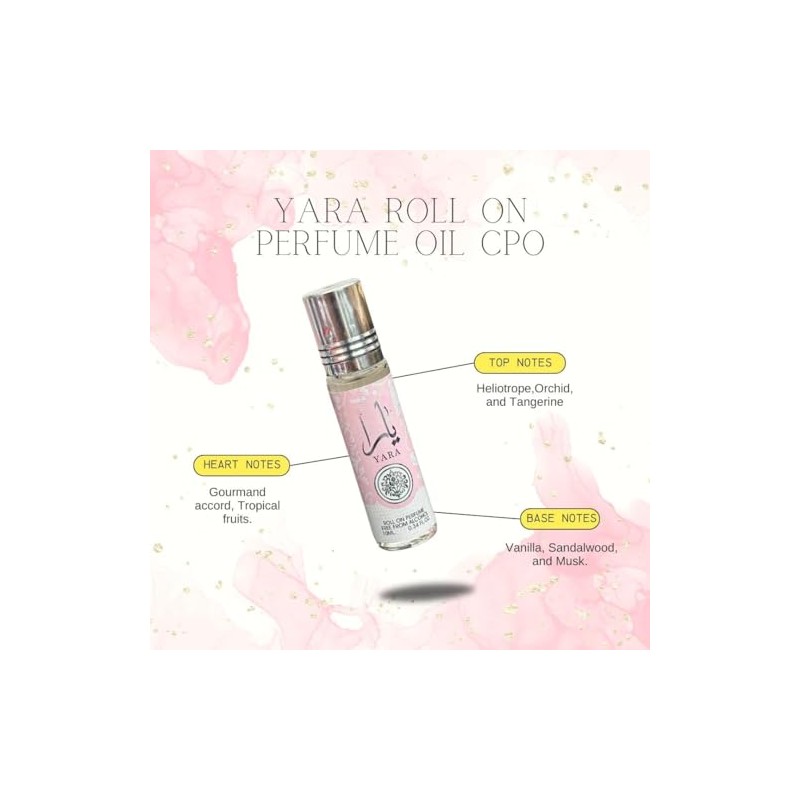 Yara 10ml by Lattafa Perfume Oil for Women- Arabian Attar