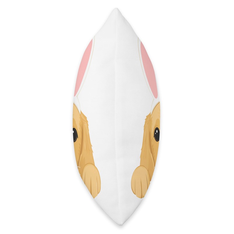 Easter Golden Retriever Cute Dog Spring Easter Bunny Ears Throw