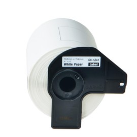 KCMYTONER 5 Rolls Compatible for Brother DK-1241 4" x 6" (102mm x 152mm) Die-Cut Large Shipping Labels Used in Brother QL Label Printers -200 Labels per Roll