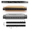Randon Golden Harmonica Key of C with Case, 10 Holes
