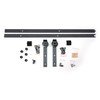 Barn Door Hardware with Joint Root Standard Black (78 in.)