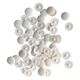TERF® Beige Press-Fit Pozi Cover Cap 12mm (1/2 Inch) Diameter Push It Clip On for Pozidriv Head Ø 6g - 8g (3.5mm - 4mm) Screw Size - Pack of 50