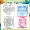 DELORIGIN Heart Dog Cat Paw Frame Cutting Dies Card Making