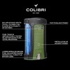 Colibri Daytona Windproof Butane Torch Lighter: Adjustable Flame, Refillable Single-Jet