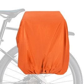 PATIKIL 80L Bicycle Rear Rack Rain Cover, Bike Trunk Rain Cover Waterproof Cycling Rain Cover for Mountain Cycling Hybrid Bike, M, Orange