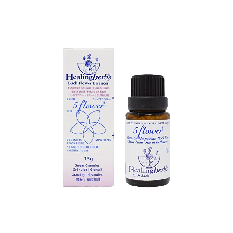 Healing Herbs Five Flower Remedy Sugar Granule 0.5 fl oz