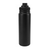 Stainless Steel Water Bottle Leak Proof Black Lightweight Insulated Water