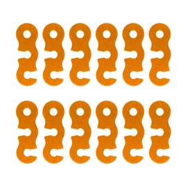 12 PCS Guy Rope Tensioners Jagowa Tent Wind Rope Buckle Cord Guyline Runners Adjuster Tent Accessory for Camping Hiking(Blue, Orange)