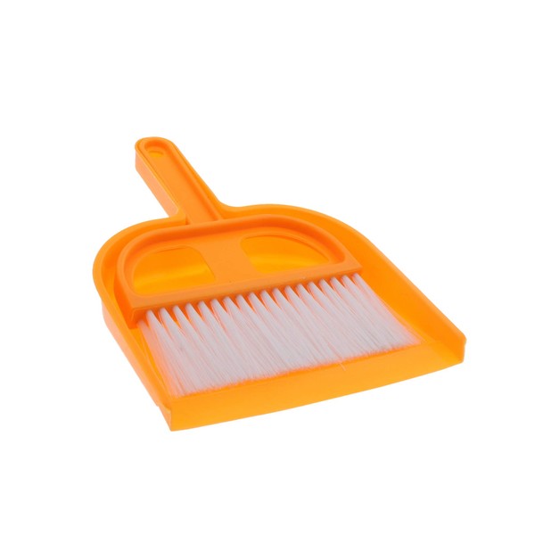 Small Dustpan Set with Brush - Orange
