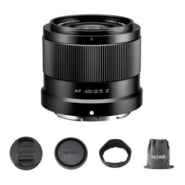 VILTROX 40mm F2.5 f/2.5 AF Lens for Nikon Z Mount, Wide-Angle Full-Frame Auto Focus Lens Compatible with Nikon Z-Mount Cameras Z5 Z50 Z6 Z6II Z7 Z7II ZFC Z30 Z9 Z8 ZF Z6II
