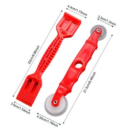 TorSor 2 Pack Rubber Edge Trim Install Tool Set Seal Strip Setting Stick Closing Roller for Automotive Weather Stripping Car Windshield Weatherstrip Boat RV Truck Home Window Screen Door Installation