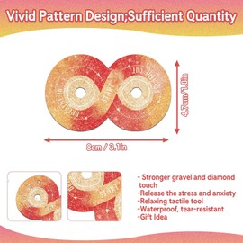 36 PCS Calm Stickers for Anxiety Sensory Stickers Calm Strips Anti Stress Anxiety Relief Items Tactile Textured for Breathing Exercise Fidget Strips for Kids Teens Adults Home Classroom Supplies