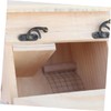 CORHAD Natural Solid Wood Bird Nest Breeding Box No Paint