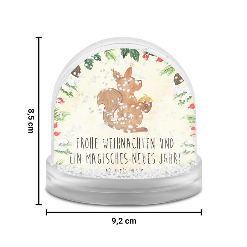 Mr. & Mrs. Panda Snow globe squirrel Christmas gift Christmas