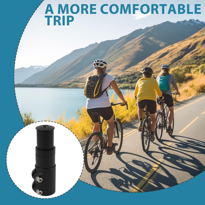 Hawpasy Bicycle Height Adapter 12 cm, Aluminium Riser for Mountain