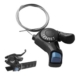Bicycle Shifter 7 Speed Right Hand Thumb Gear Shifter Durable Bicycle Shift Lever with Inner Cable Good Handling Folding Bike City Bike Mountain Bike