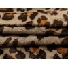 Double Sided Super Soft Cuddle Fleece Fabric Material Sand Leopard