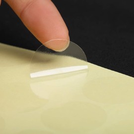 Rurumi Round Transparent Seal Seal Set Gift Label Circle Circle Shape Clear Wrapping (0.6 inch (15 mm) Sheet)
