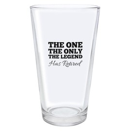 Retirement Gifts The Legend Has Retired Glass Black Bottle Opener Keychain Pint Glass Barware Bundle