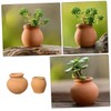 BESPORTBLE 2sets Terracotta Pots Set Small Clay Pots for Succulents