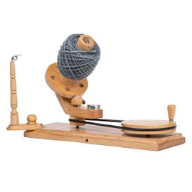 STAR INDIA CRAFT Rosewood Yarn Winder - Large Capacity Wooden Yarn Ball Winder for Knitting Crocheting Handcrafted - Heavy Duty Natural Ball Winder (Beechwood)